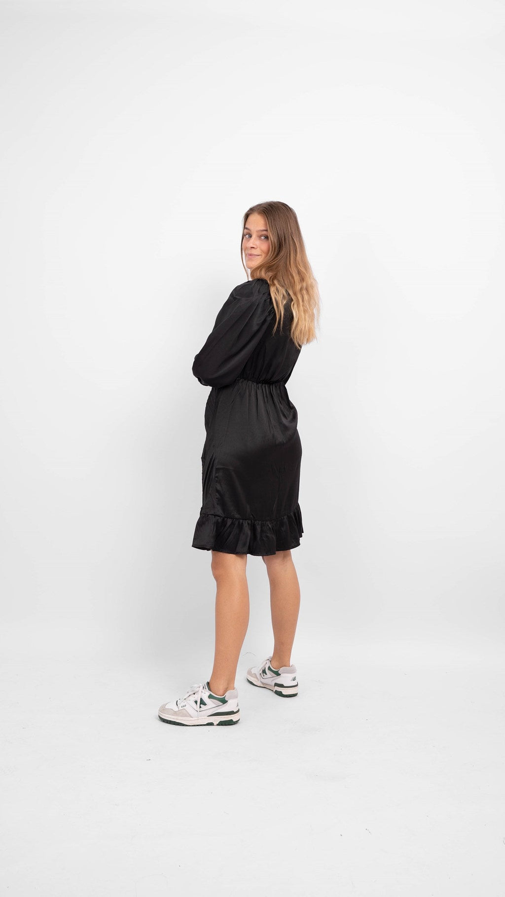 ESSI 3/4 korte jurk - zwart