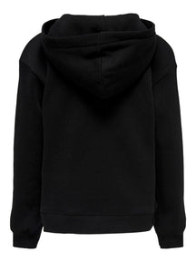 Elk leven kleine logo hoodie - zwart