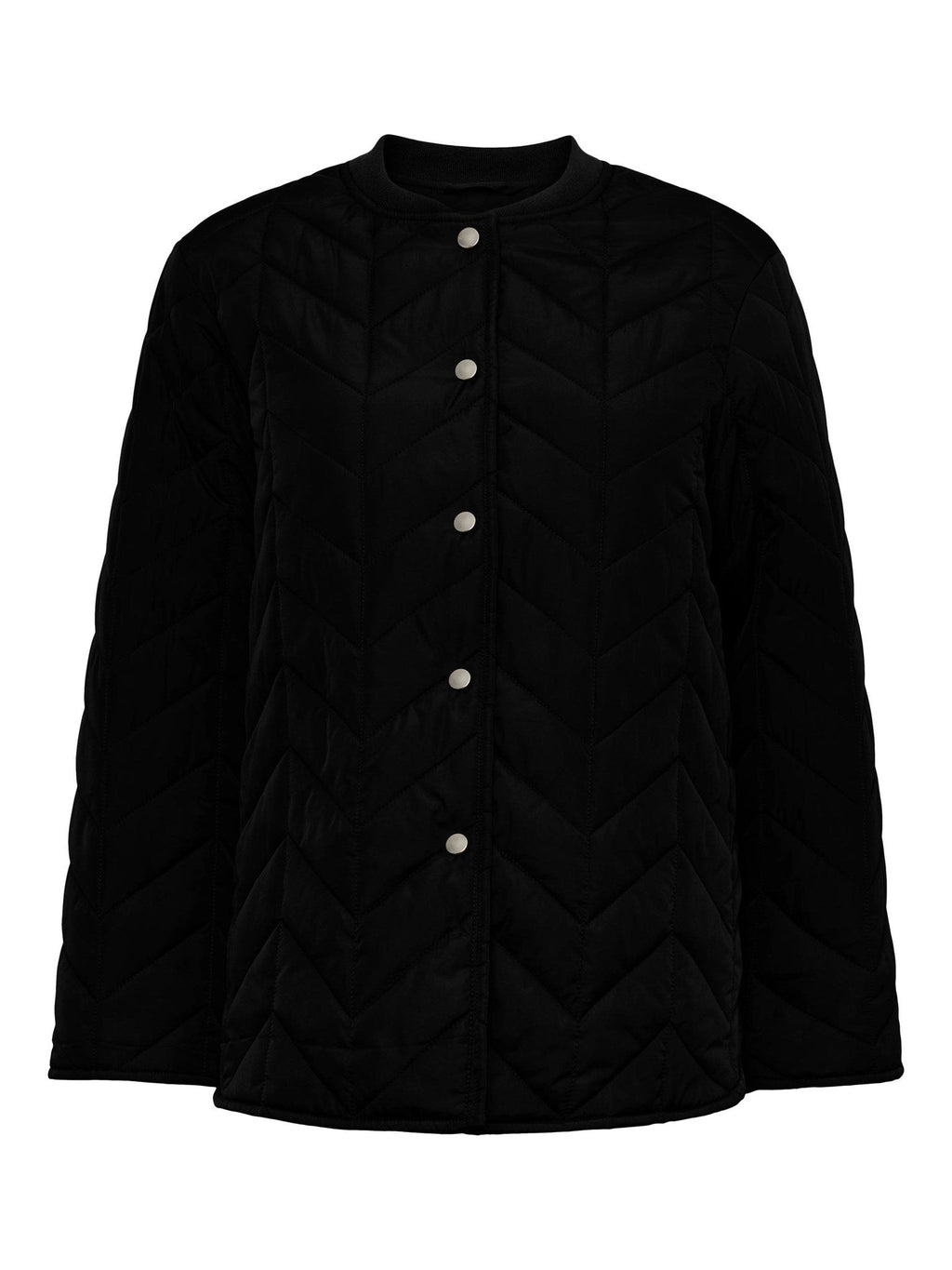 Fawn Short Quilted Jacket - Zwart