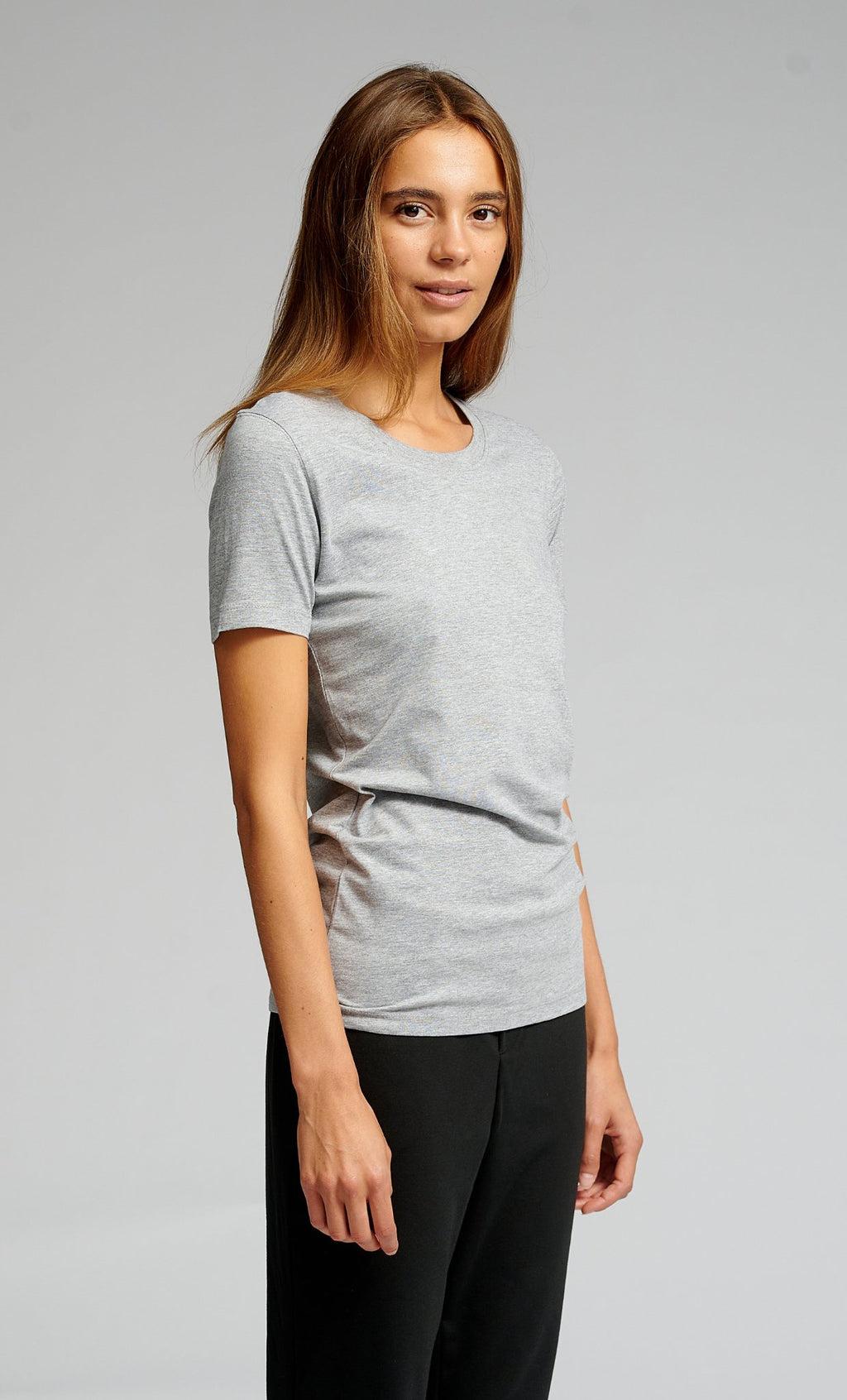 Fitted T-shirt - Oxford Grey