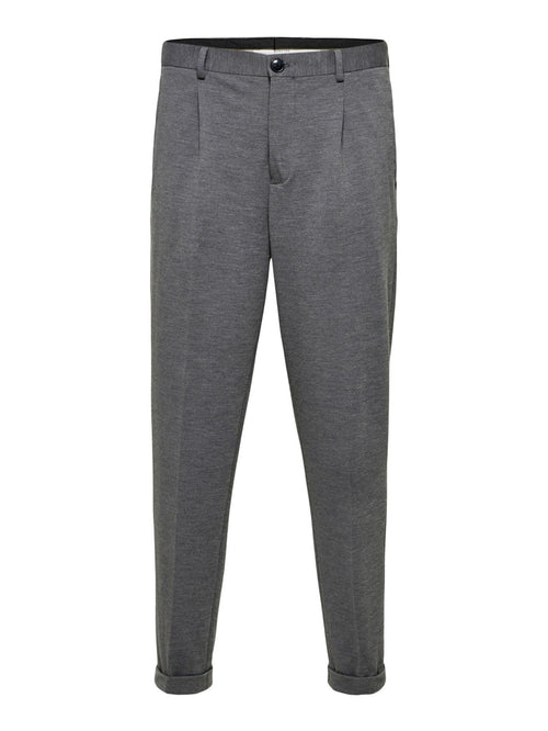 Flex Pants - Gray - TeeShoppen Group™ - Pants - Selected Homme