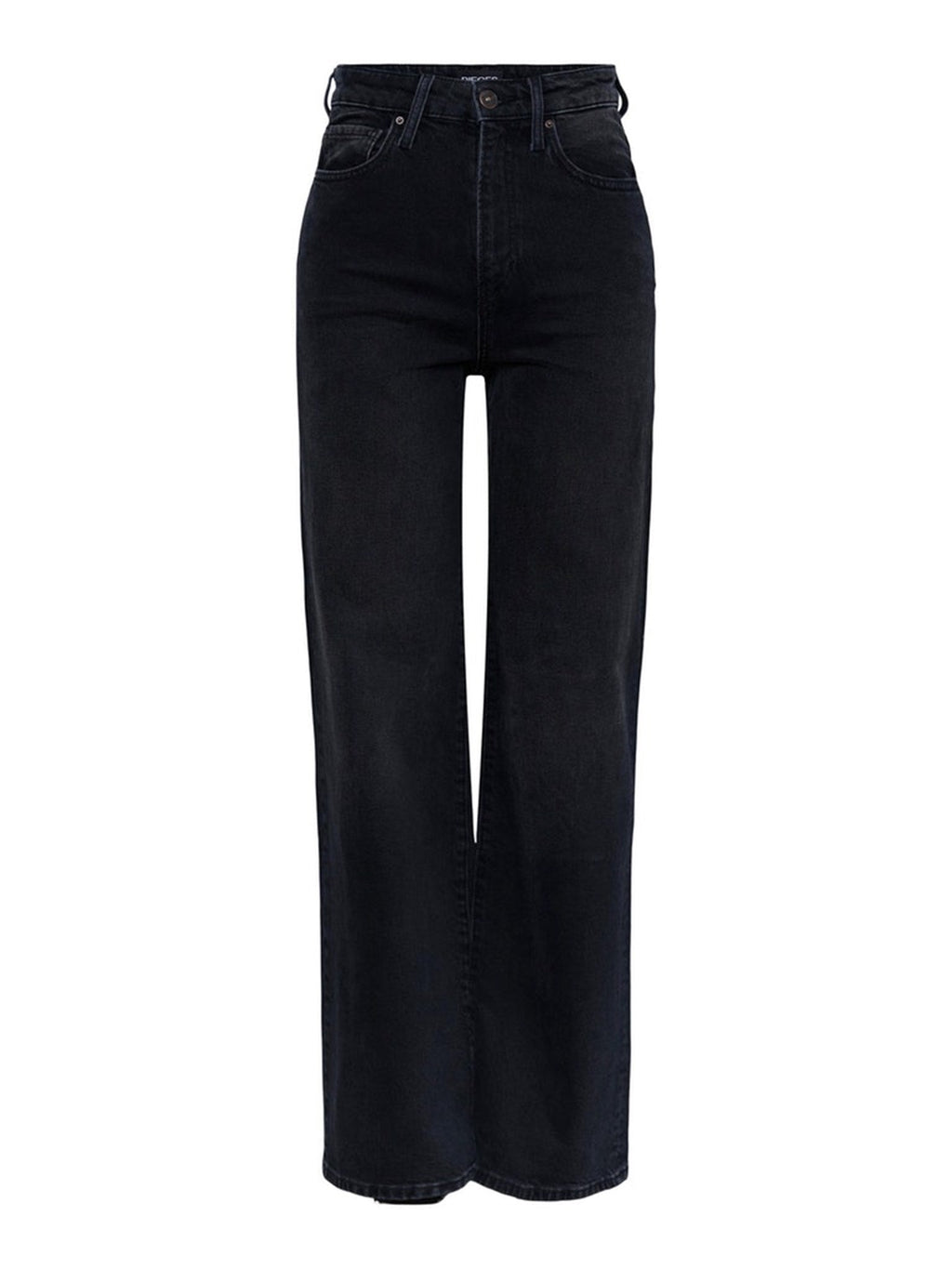 Flikka High Waist Wide Jeans - Black Denim