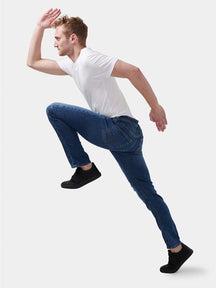 Glenn Stretch Jeans - Denim Blue (slanke pasvorm)
