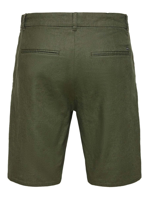 Hear shorts - Olive Green - TeeShoppen Group™ - Shorts - Only & Sons