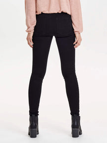 High Skinny Fit Jeans - Black