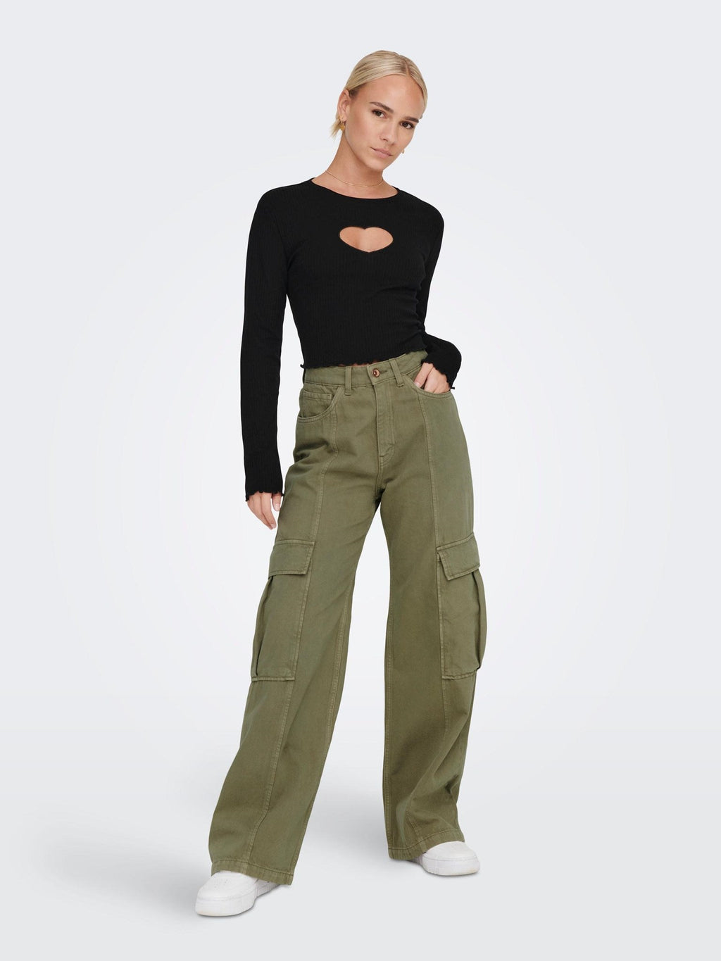 Hope High Taille Cargo Pants - aloë