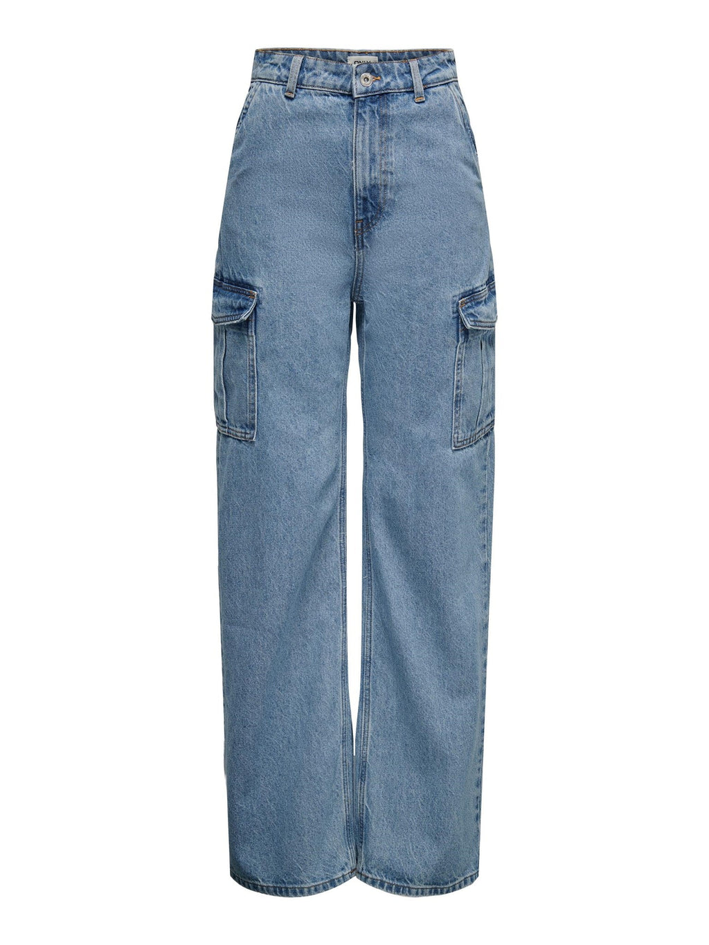 Hope High Taille Denim Jeans - Dark Blue Denim