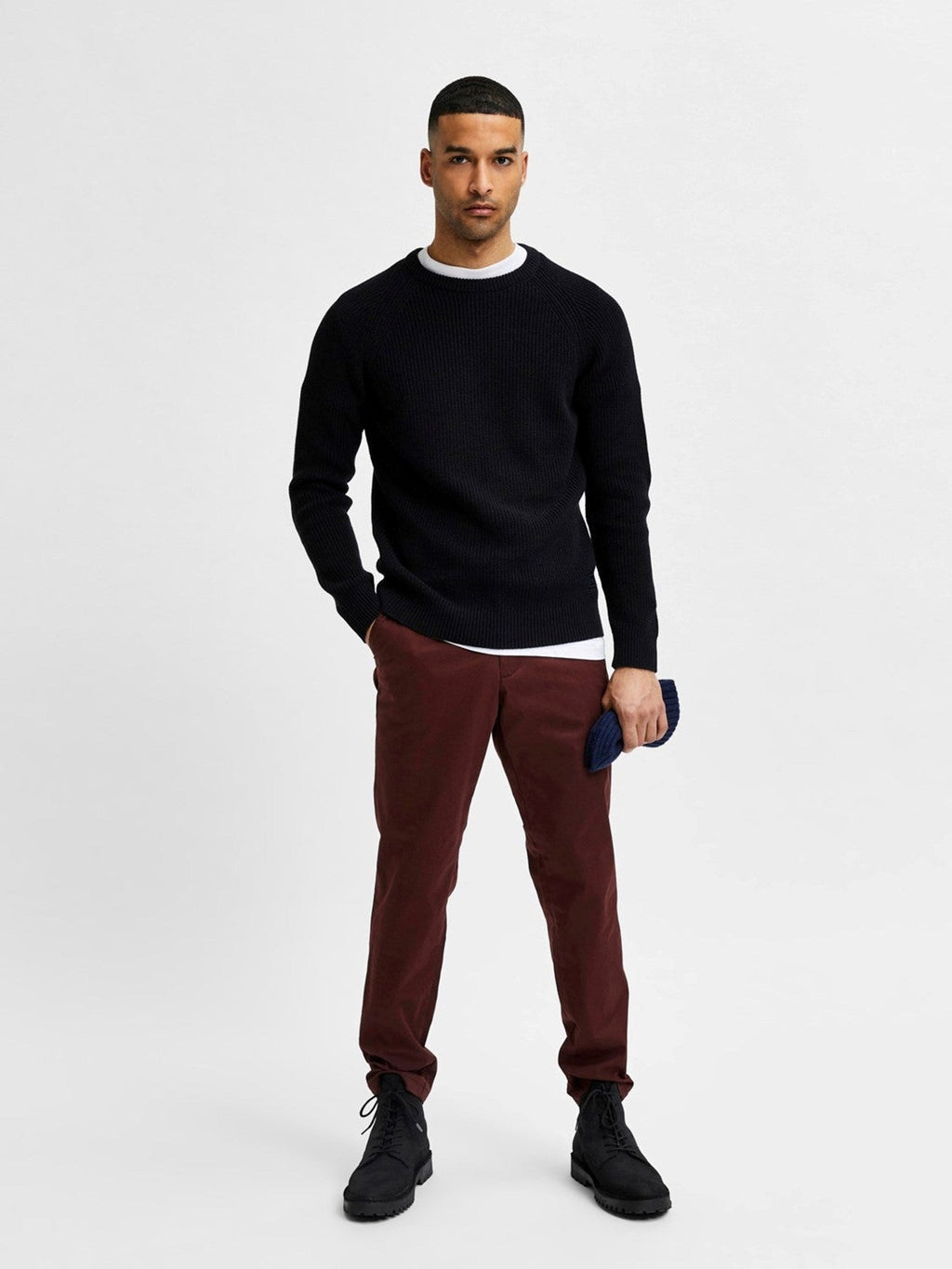 Irven Knit Sweater - Zwart