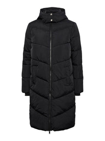 Jamilla Long Puffer Jacket - Zwart