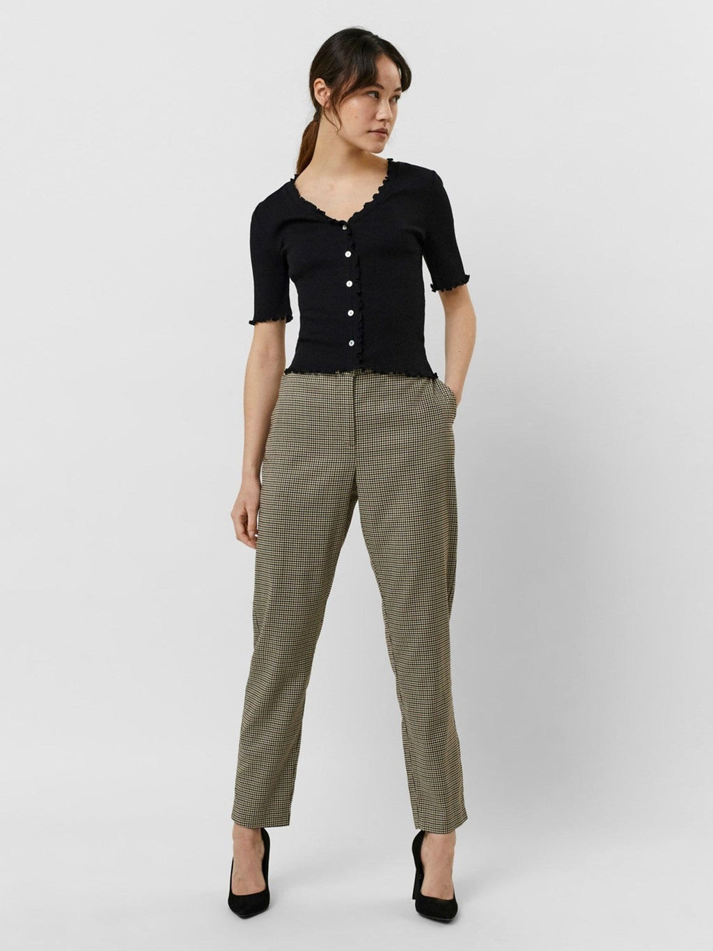 Jane Pants - Brown Checkered