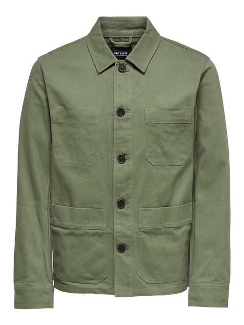 Jax Casual Jacket - Green - TeeShoppen Group™ - Jacket - Only & Sons