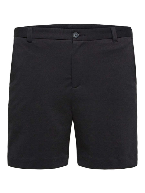 Jersey Shorts Jog - Black - TeeShoppen Group™ - Shorts - Selected Homme