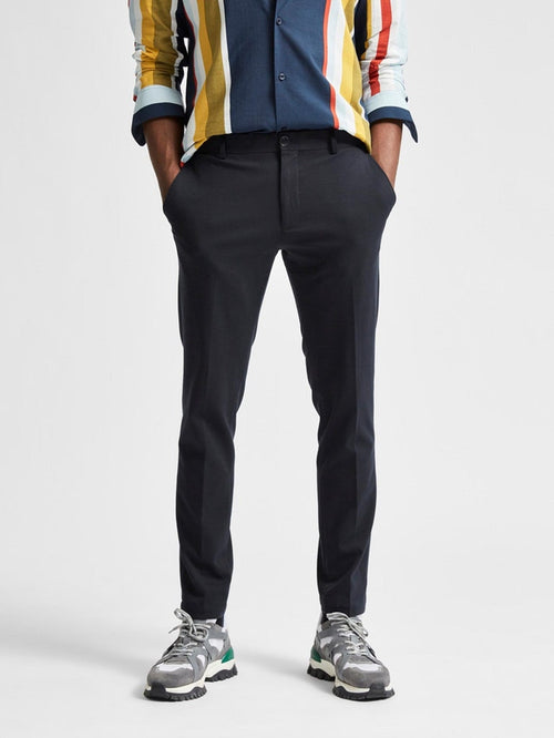 Jim Flex Pants - Navy Blazer - TeeShoppen Group™ - Pants - Selected Homme