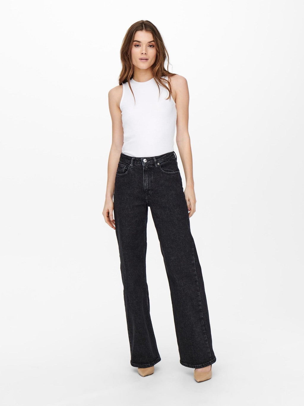 Juicy jeans (wide been) - zwarte denim