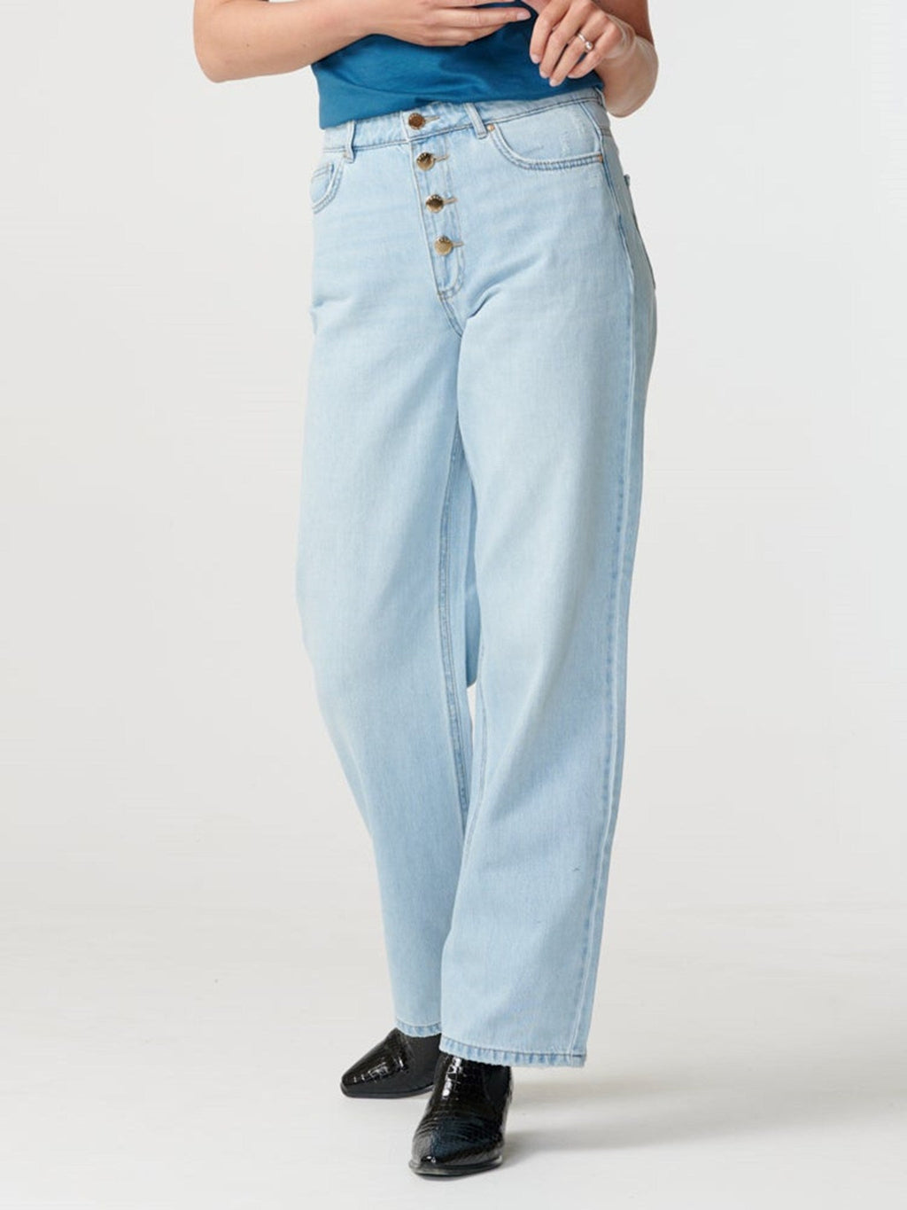 Juicy jeans (wide been) - licht denimblauw