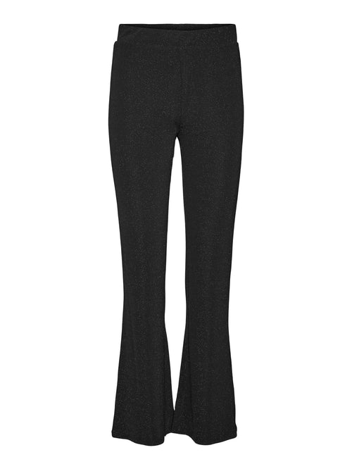 Kanva Flare Bukser - Silver Lurex - TeeShoppen Group™ - Pants - Vero Moda