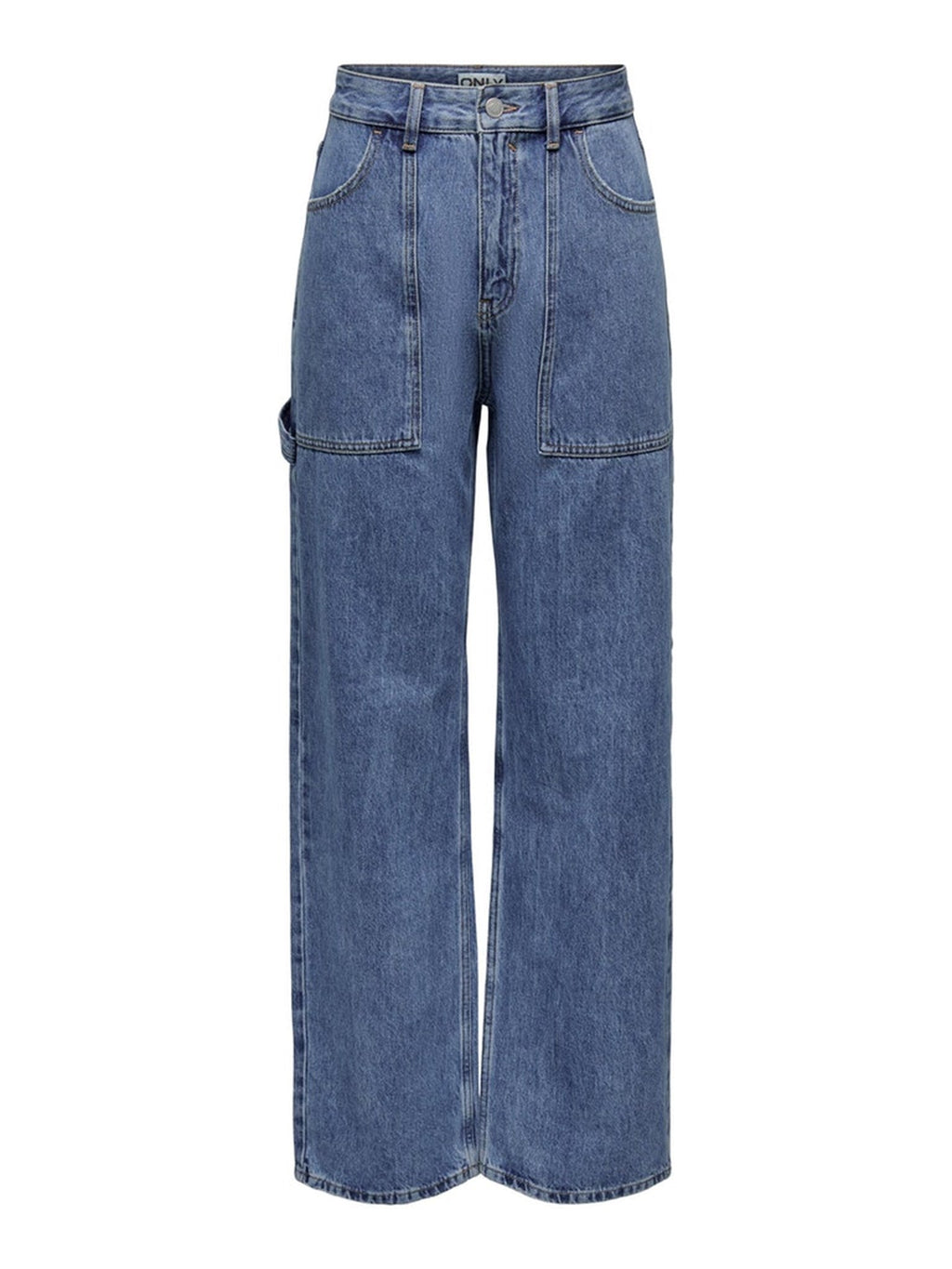 Kirsi brede jeans - medium blauwe denim