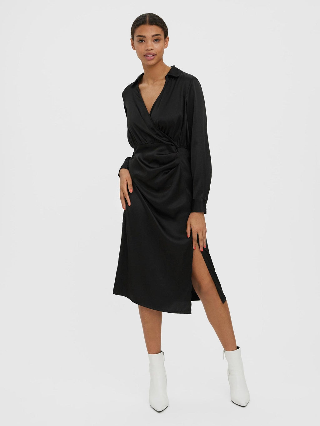 Kleo Calf Dress - Black