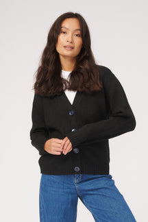 Knitted Cardigan - Black