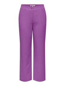 Lana-Berry Mid Straight Pants - Dewberry