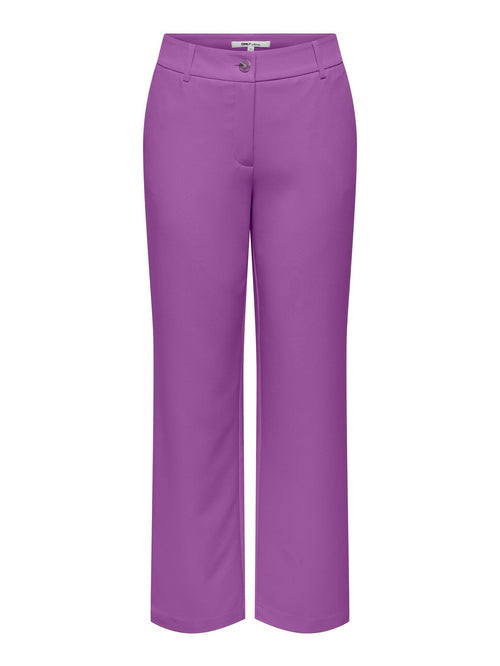 Lana-Berry Mid Straight Pants - Dewberry - TeeShoppen Group™ - Pants - ONLY