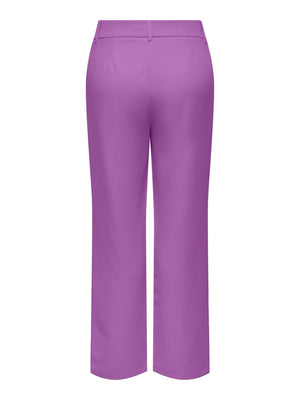 Lana-Berry Mid Straight Pants - Dewberry - TeeShoppen Group™ - Pants - ONLY