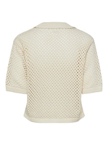 Laya Knit Polo - Witte rook