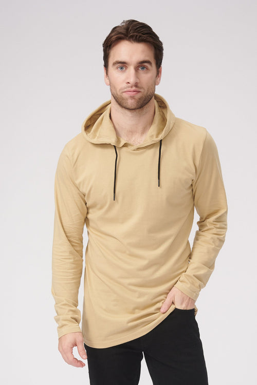 Light hoodie - Khaki - TeeShoppen Group™ - Shirt - TeeShoppen