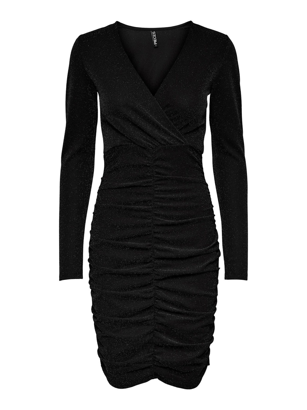 Lina v -neck klänning - svart