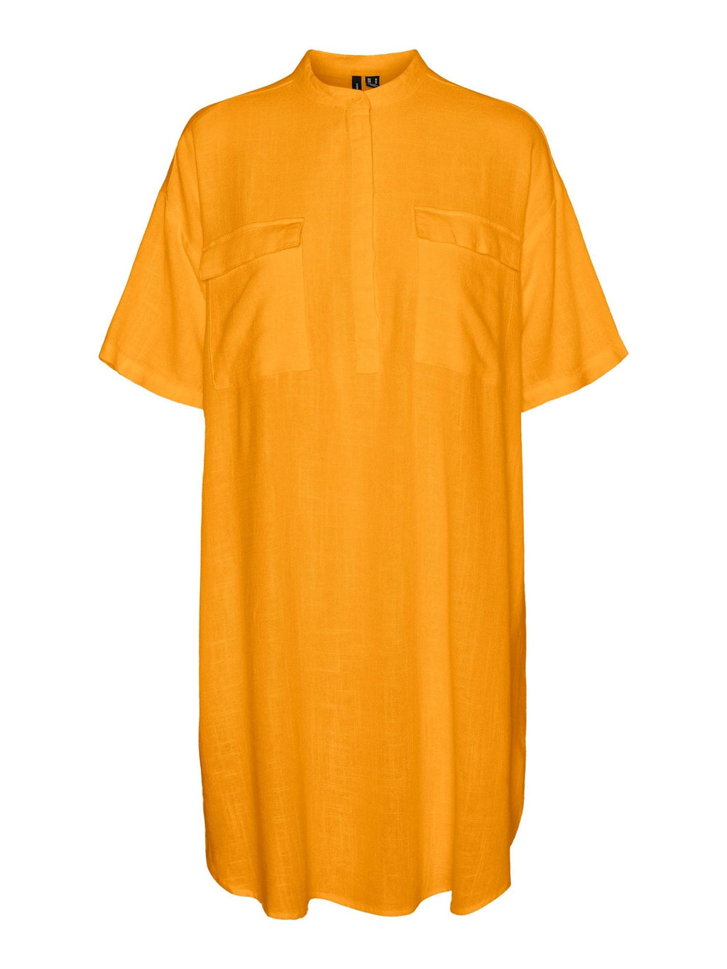 Lijn mini -jurk - stralend geel
