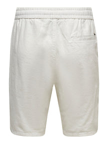 Linus linnen shorts - helder wit