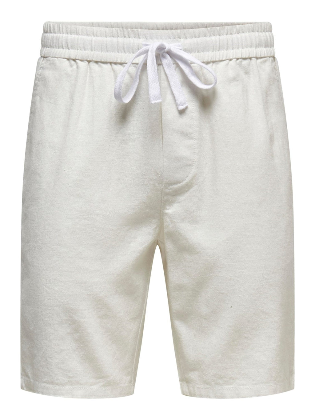 Linus linnen shorts - helder wit