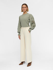 Lisa wijd Pants - Sandshell