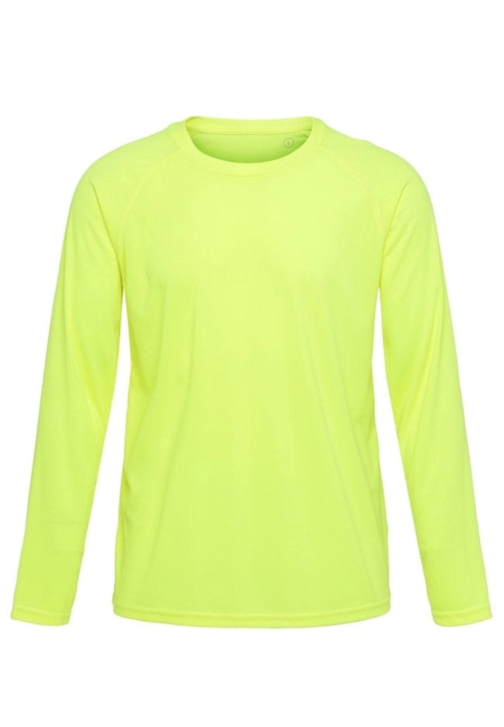 Training T-shirt met lange mouwen-neon geel