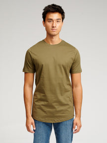Lang T -shirt - Army Green