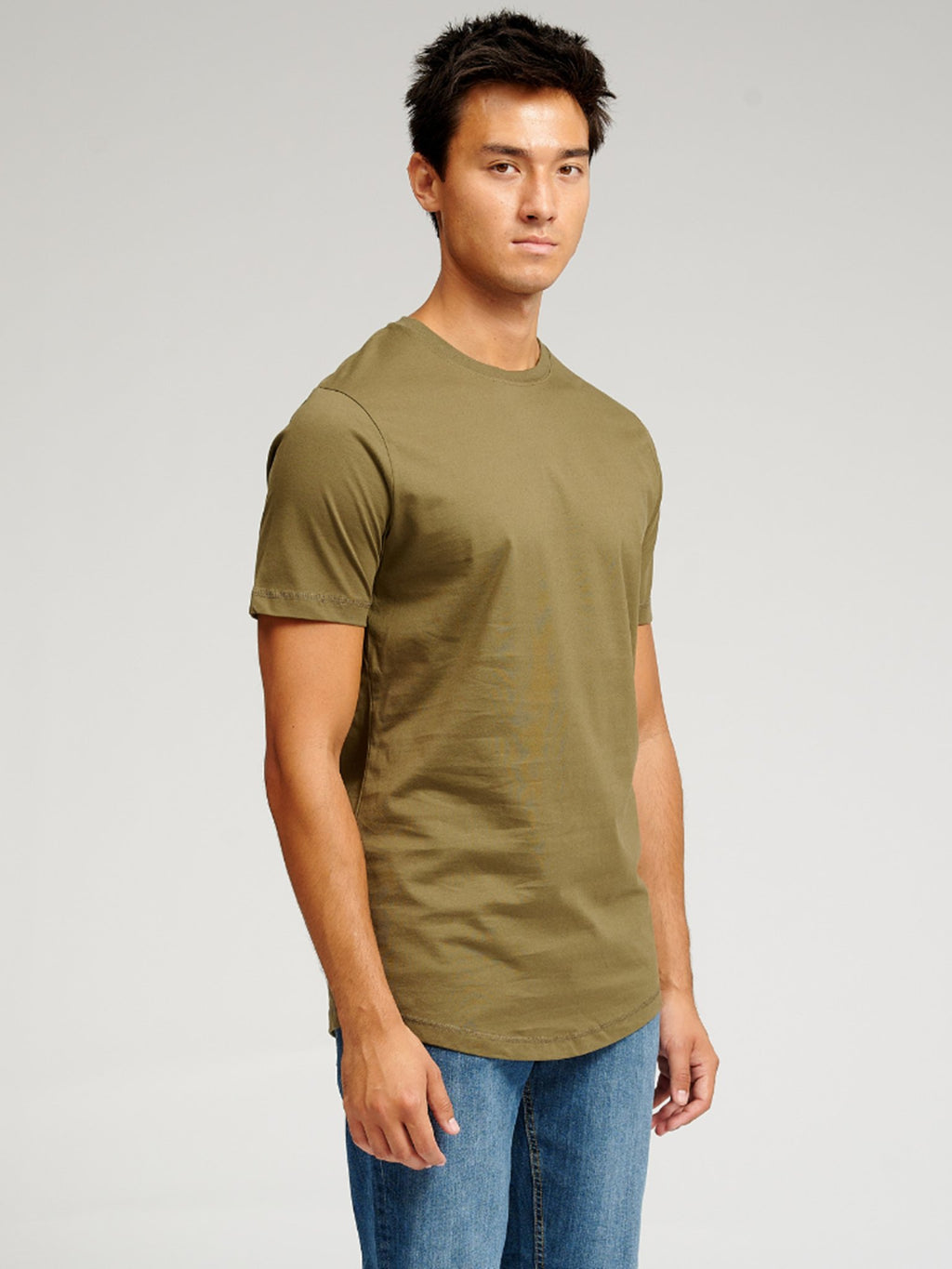 Lang T -shirt - Army Green