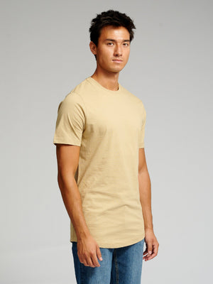 Long T-shirt - Beige - TeeShoppen Group™ - T-shirt - TeeShoppen