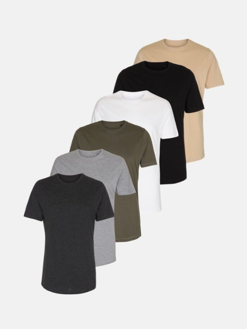 Long T-shirt – Package Deal (6 pcs.) - TeeShoppen Group™ - T-shirt - TeeShoppen
