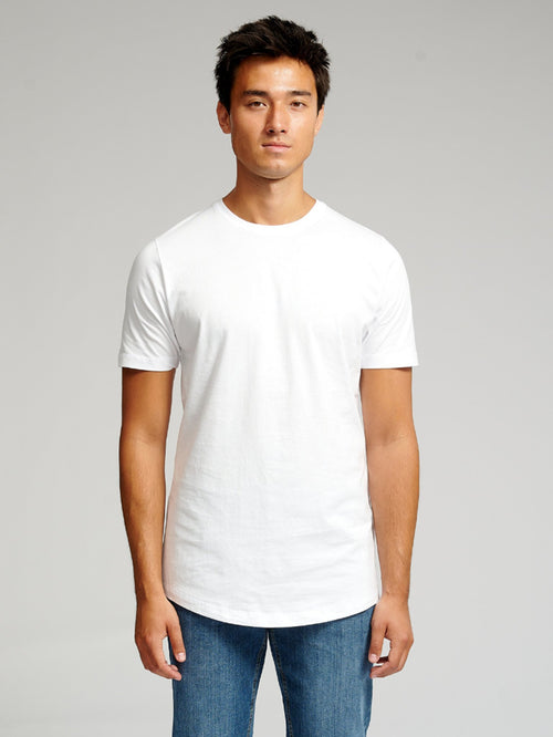Long T-shirt - White - TeeShoppen Group™ - T-shirt - TeeShoppen