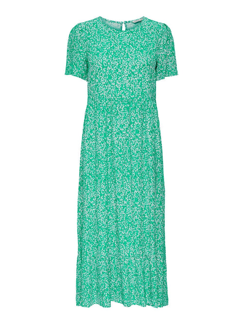 Malle Midi Dress - Floral Green - TeeShoppen Group™ - Dress - ONLY