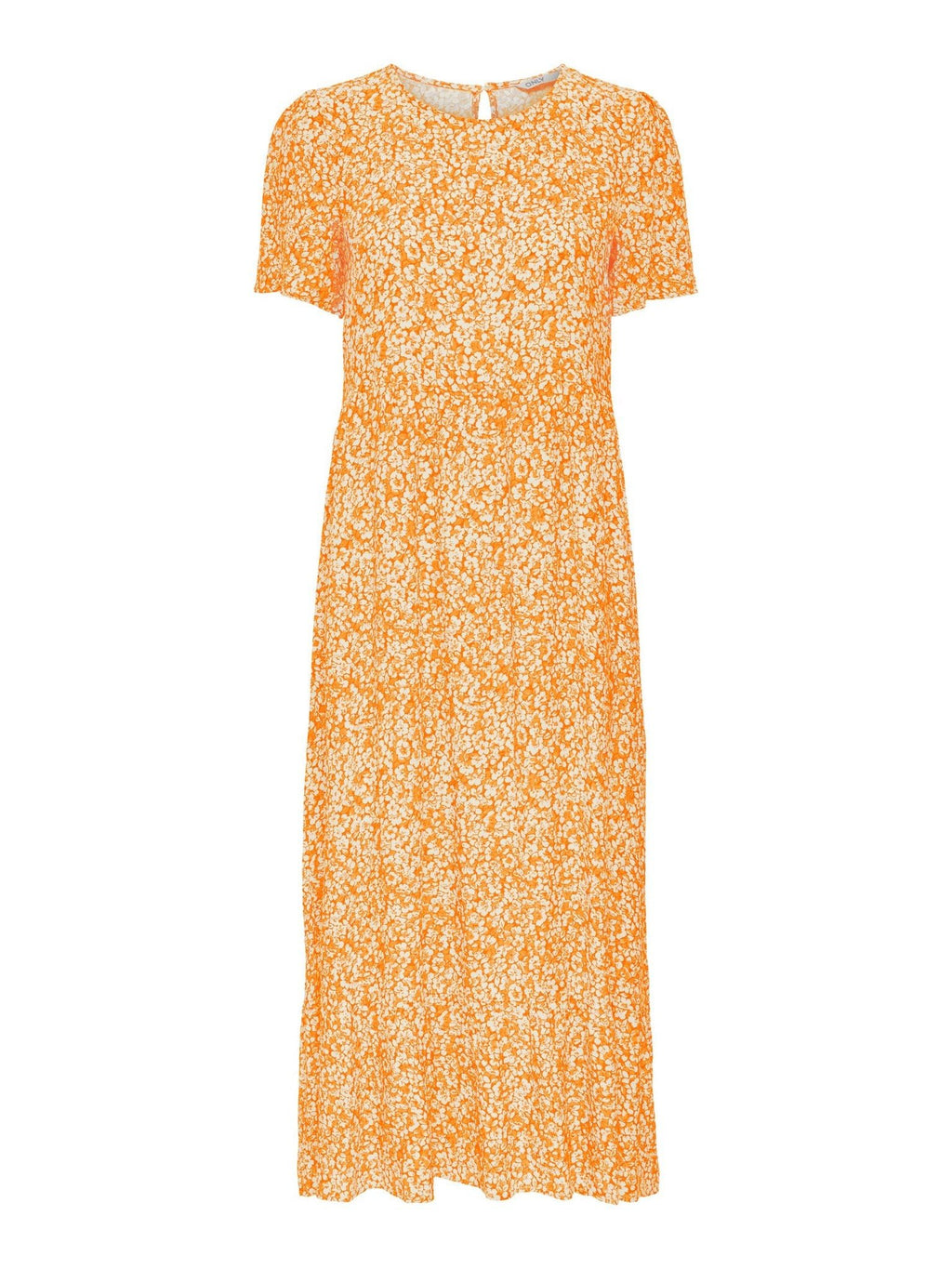 Malle Midi Dress - Flowered Orange