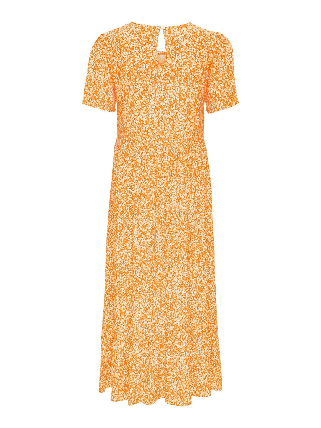 Malle Midi Dress - Flowered Orange