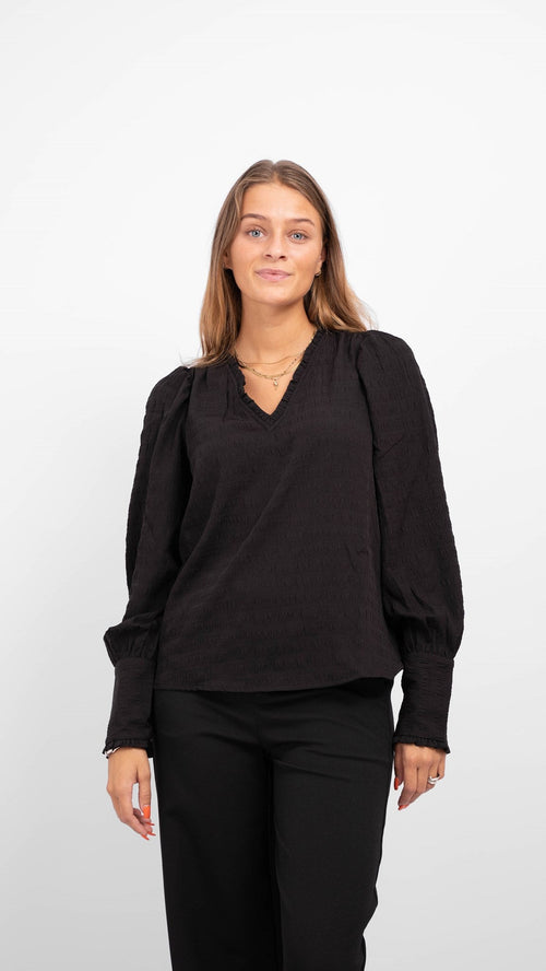 Melba Blouse - Black - TeeShoppen Group™ - Formal Shirts & Blouses - Vero Moda