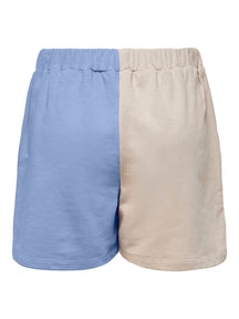 Mera -kleurblokken Shorts - Sand / Blue