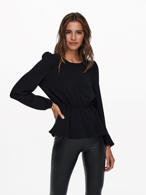 Mette Bluse - Sort - TeeShoppen Group™ - Formal Shirts & Blouses - ONLY