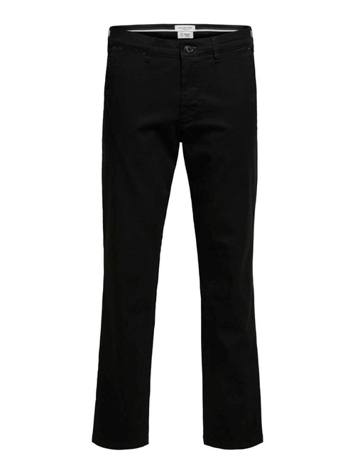 Miles Flex chino pant - Black (organic cotton) - TeeShoppen Group™ - Pants - Selected Homme
