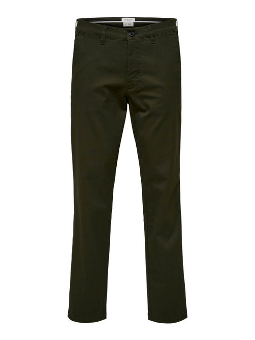 Miles Flex chino pant - Dark Green (organic cotton) - TeeShoppen Group™ - Pants - Selected Homme