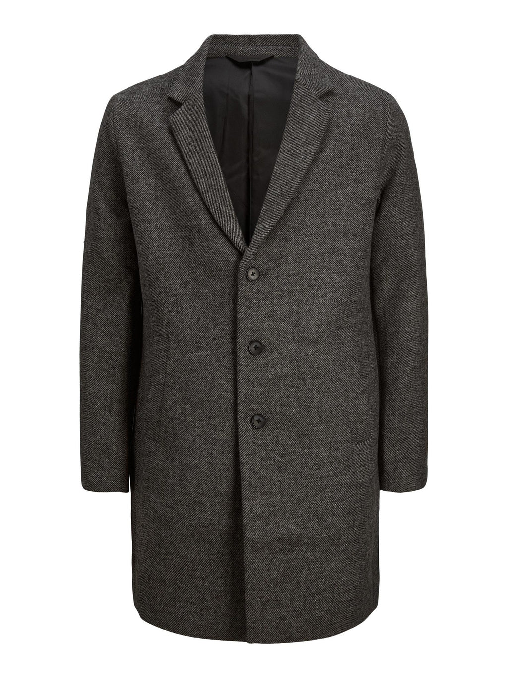 Moulder Wool Coat - Dark Grey Melange
