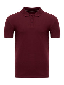 Muscle Polo Shirt - Burgundy