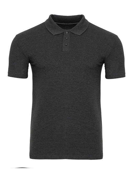 Muscle Polo Shirt - Dark Grey - TeeShoppen Group™ - T-shirt - TeeShoppen